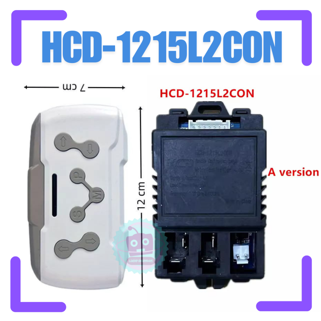 RECEIVER REMOT HCD-1215L2CON HCD 6V-12V MOBIL MAINAN AKI ANAK REMOT CONTROL MODUL PCB IC REMOT CONTR