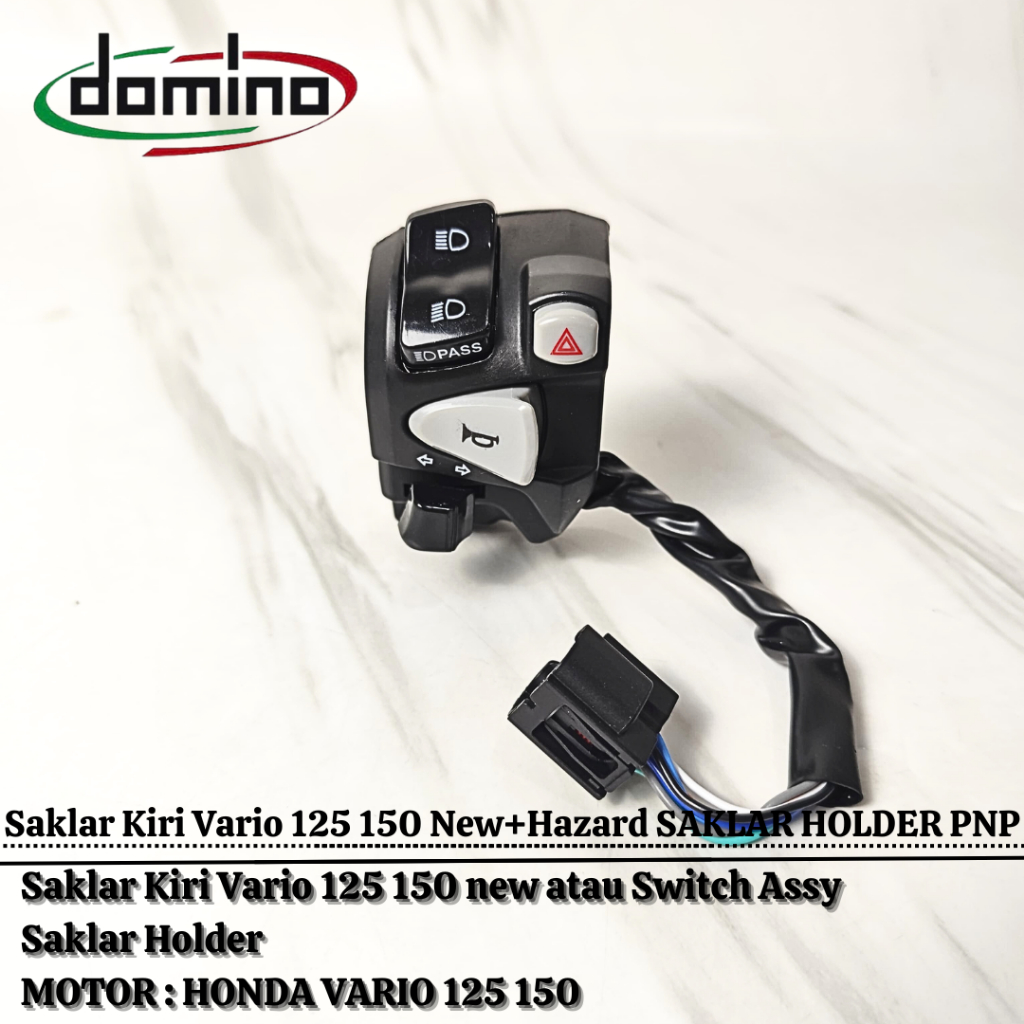 Saklar Kiri Vario 125 150/160 + Hazard SAKLAR HOLDER VARIO 125 150/160 NEW PLUS HAZARD PNP