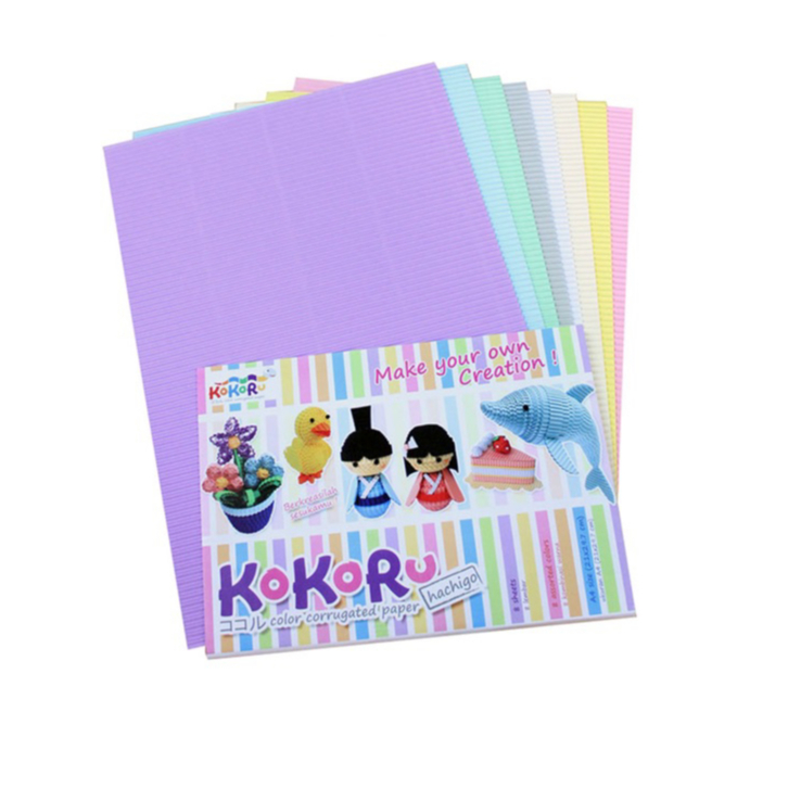 

KERTAS KOKORU / KERTAS BERGELOMBANG / CORRUGATED PAPER / KOKORU ART PAPER / KOKORU HACHIGO