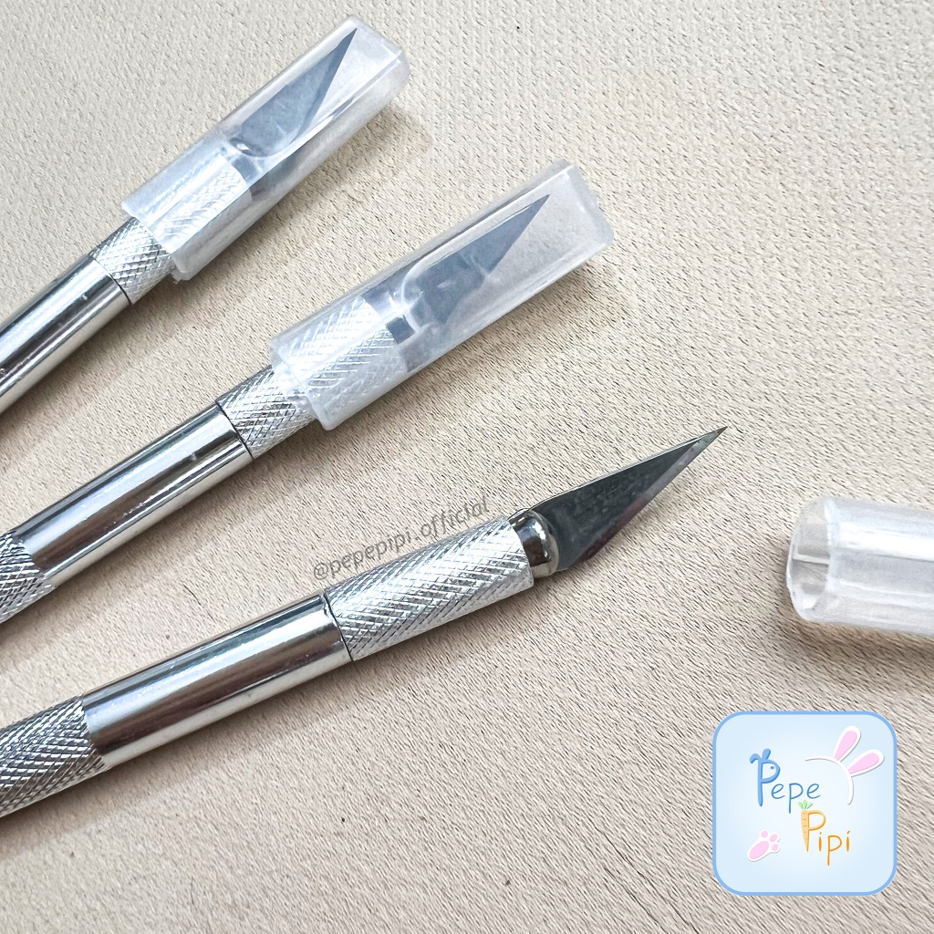 

Pisau Ukir Craft Knife Pen Cutter Hobby Crafting Pemotong Kertas Kater Cuter