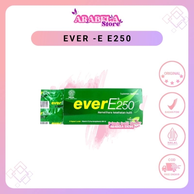EVER R 250IU BOX ISI 12 | Vitamin E bagus untuk kesehatan kulit dan promil