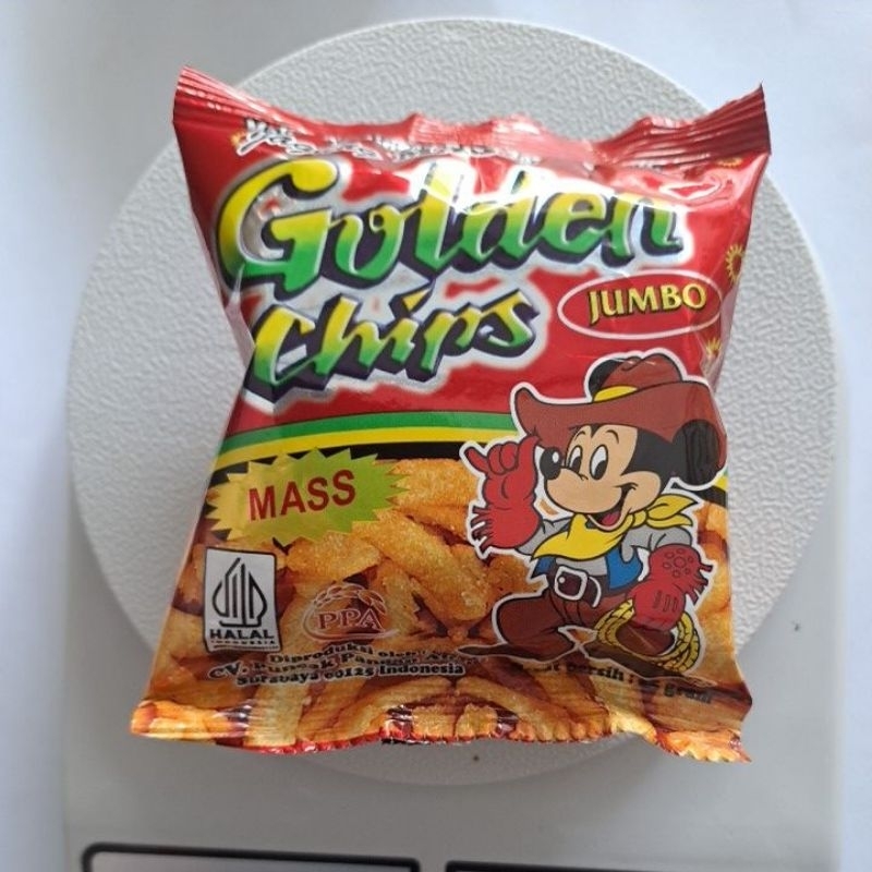 

Jajan Jadul nostalgia SD Golden chips 25gr 10pcs
