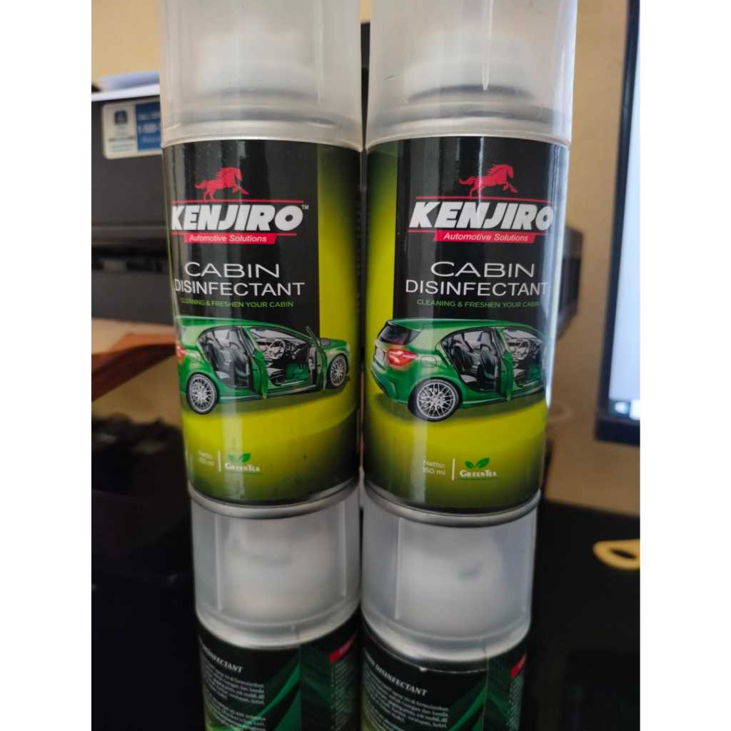 1 Botol - Kenjiro Cabin Disinfectant GreenTea 150 ml / Pengharum Ruangan Mobil Anti Virus Dan Bakter