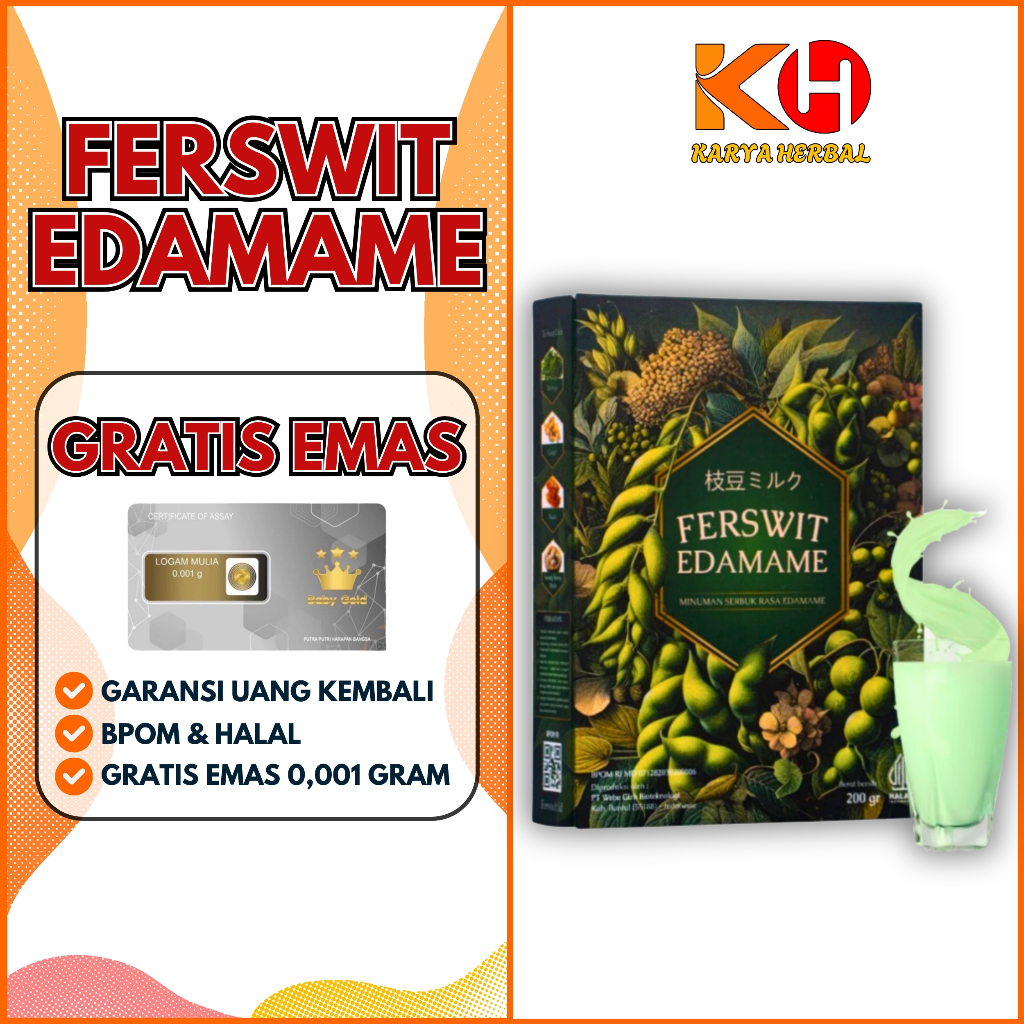 

Ferswit Susu Edamame Jepang 100% Original Asam Urat dan Kolestrol