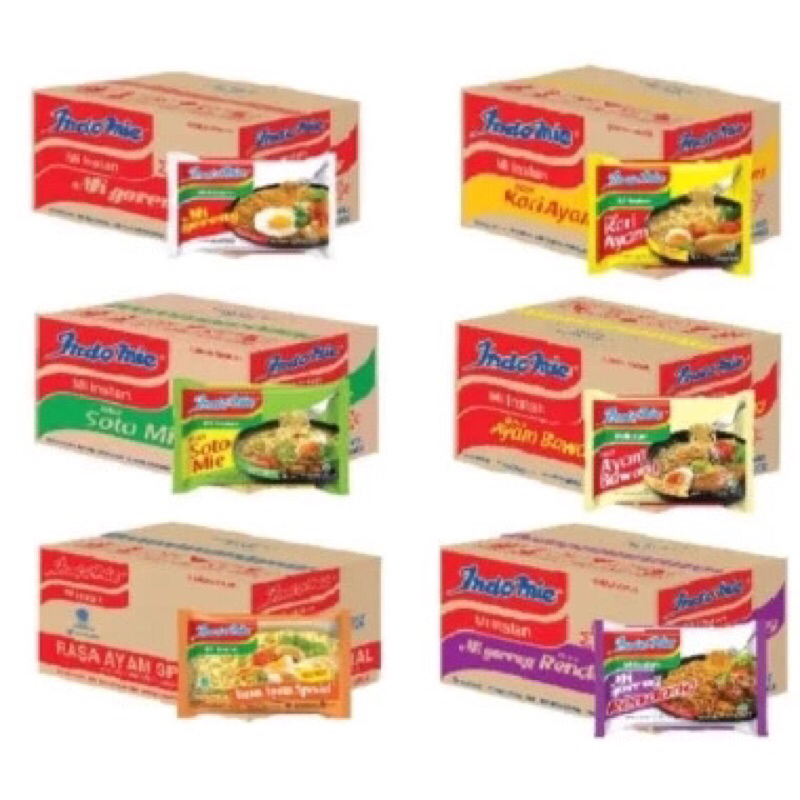 

[DUS isi 40] INDOMIE ALL VARIAN mie instan mie kuah rebus karton isi 40 pcs ayam spesial kari soto seblak