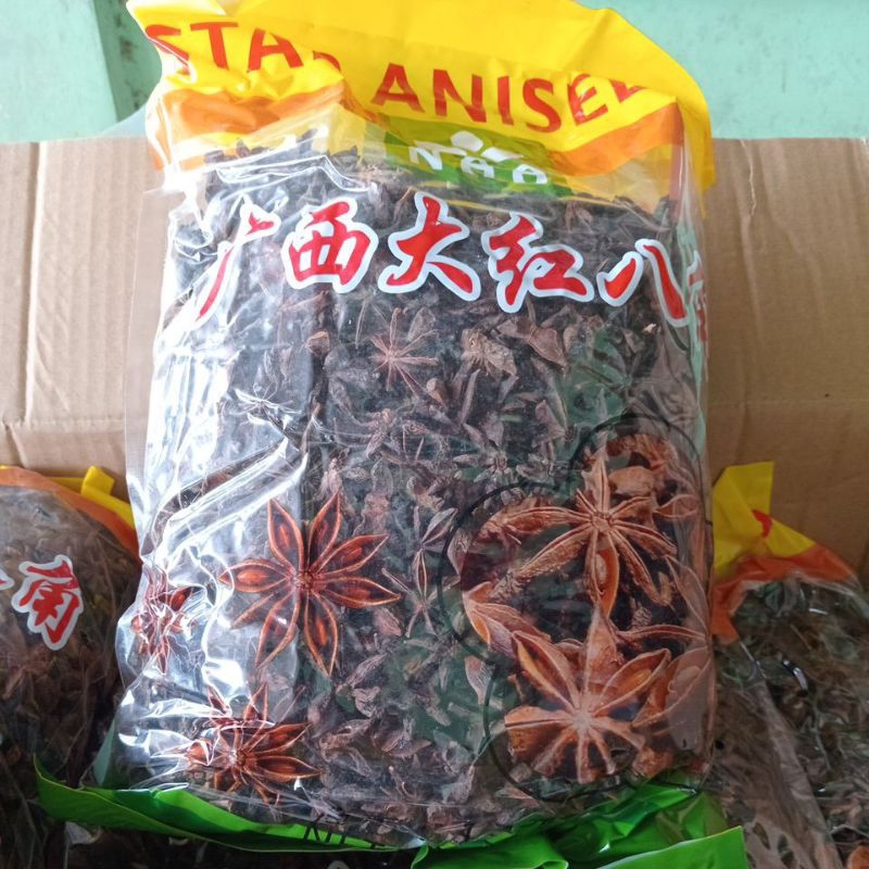 

bunga lawang/1kg/star aniseds/pekak premium import free kardus packing baru