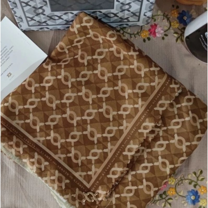 Wearing Klamby Scarf MONOGRAM Marigold Medium
