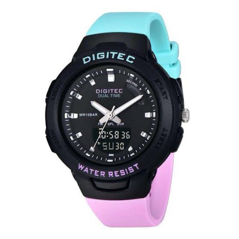 Jam Tangan Digital Dual Time WR10BAR