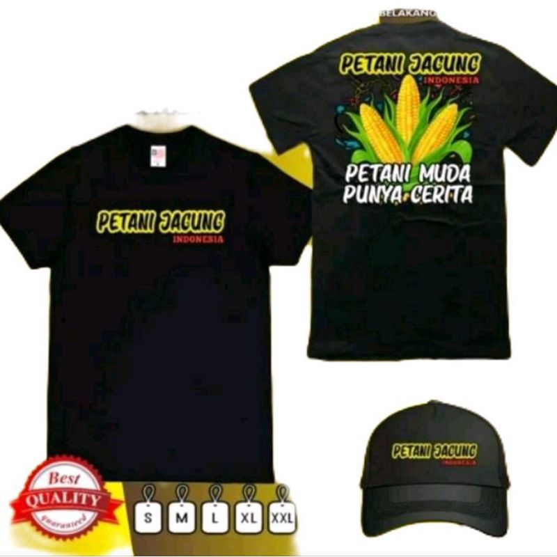 KAOS PETANI JAGUNG INDONESIA PETANI MUDA PUNYA CERITA BONUS TOPI