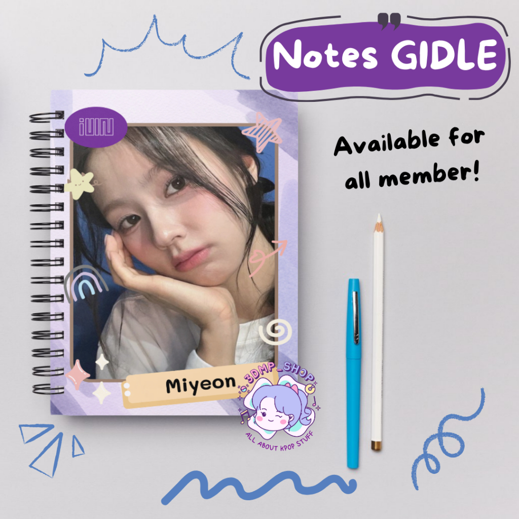 

Notes Buku Tulis Gidle Permember Shuhua Soyeon Minnie Yuqi Miyeon