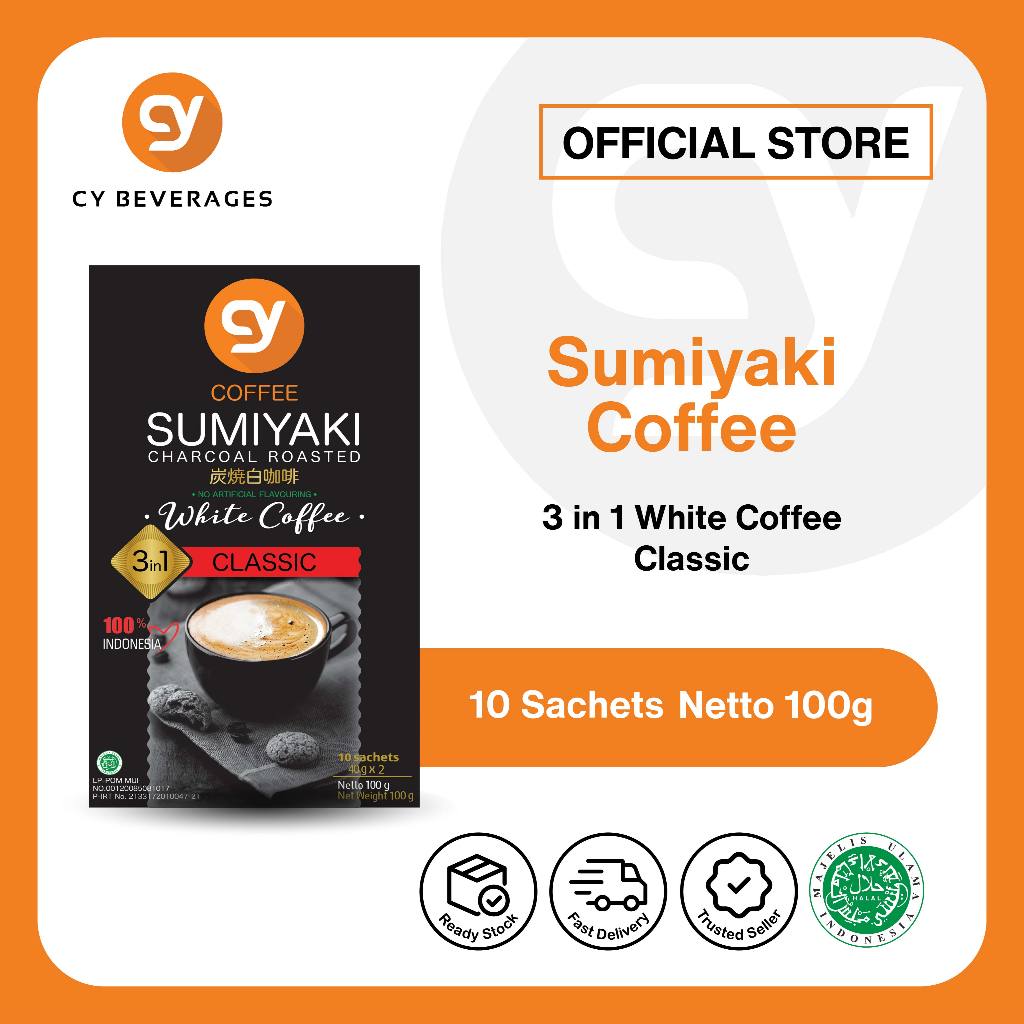 

CY Sumiyaki White Coffee 3in1 - Kopi Instan 8s