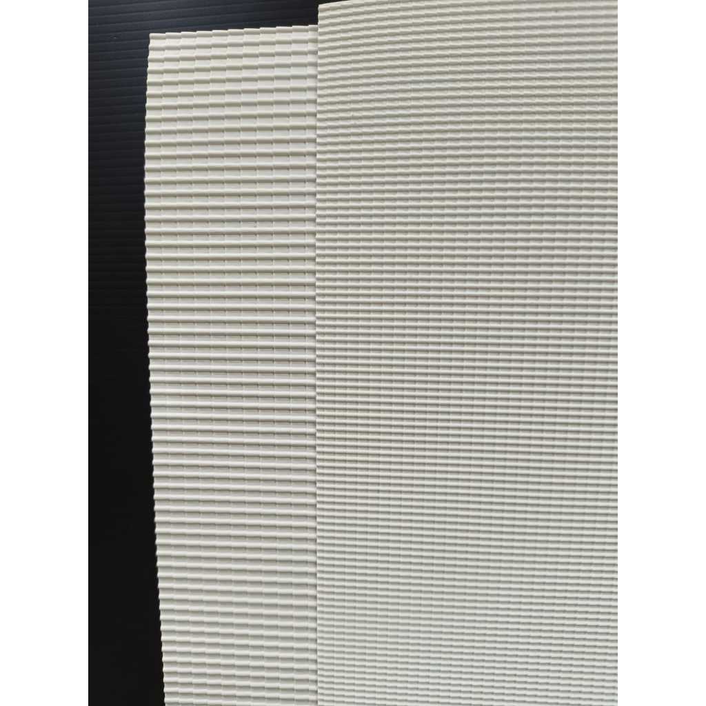 Pvc bahan maket genteng putih 40x60cm
