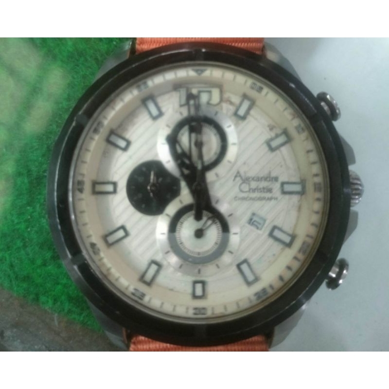 Jam Alexandre Christie 6387mc original chronograph