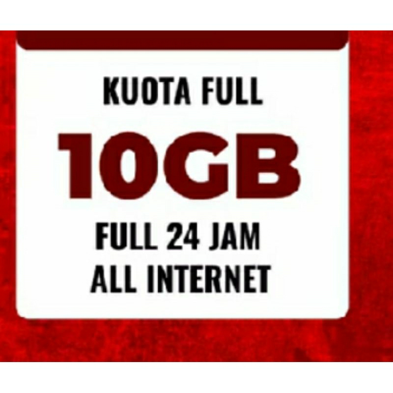 Paket Data Telkomsel 10Gb simpati As Loop / Kuota Telkomsel  30 hari / 1 bulan