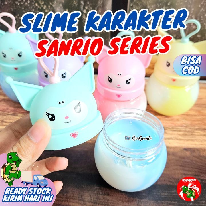 Slime Karakter Kuromi/ Slime Sanrio Series/ Slime 2 Warna Wadah Karakter