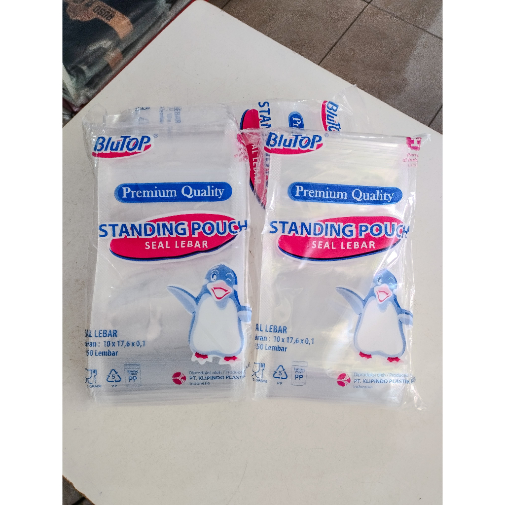 Standing Pouch 10x17.5 Seal Lebar