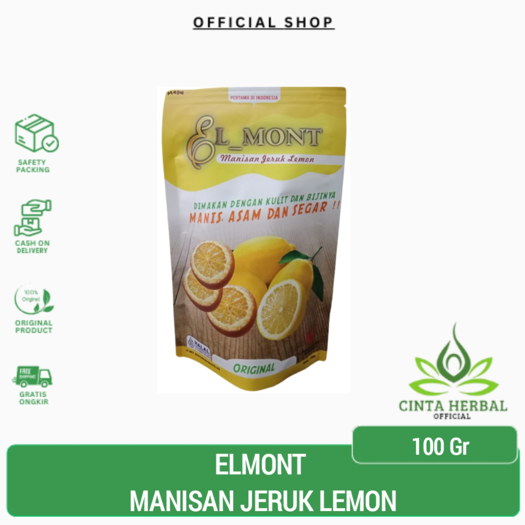 

Manisan Jeruk Lemon | El Mont Camilan Jeruk Lemon | Elmont Manisan Lemon 100 gr