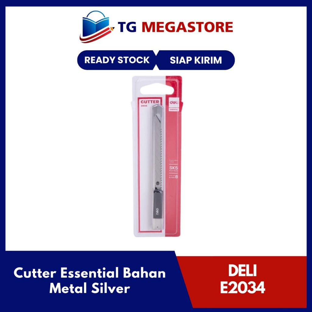 

Cutter DELI Essential Bahan Metal Silver SK5 - E2034