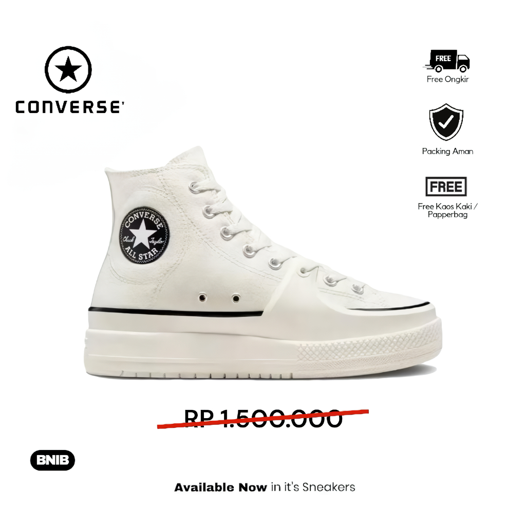 Sepatu Sneakers Converse CTAS High Construct White