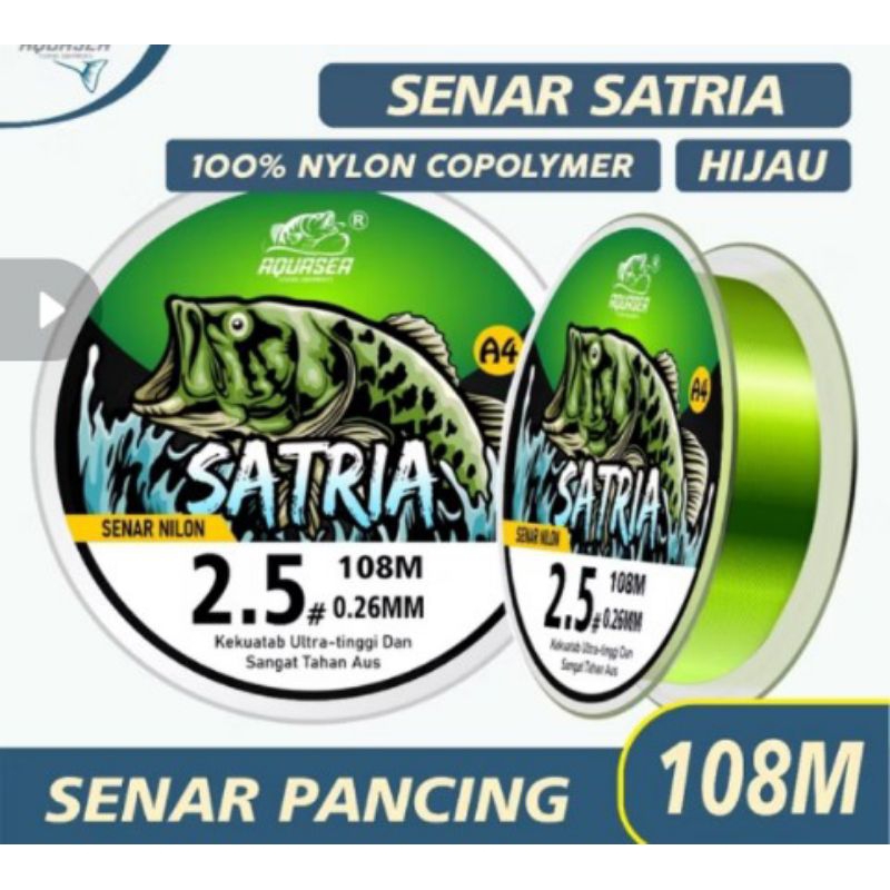 TALI PANCING SATRIA HIJAU. SENAR PANCING KUAT 108M