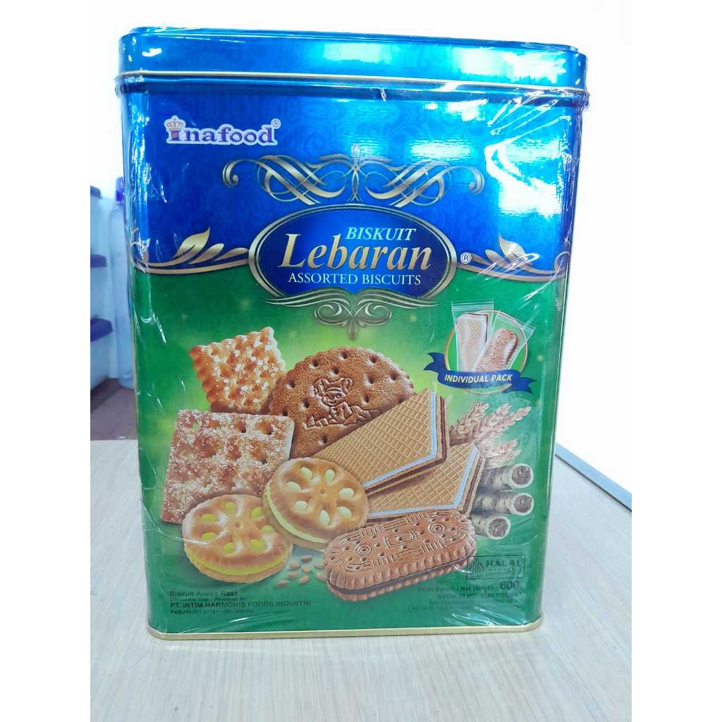 

INAFOOD ASSORTED BISCUIT BISKUIT KALENG SEGI | EDISI LEBARAN | BERAT KEMASAN 600GR