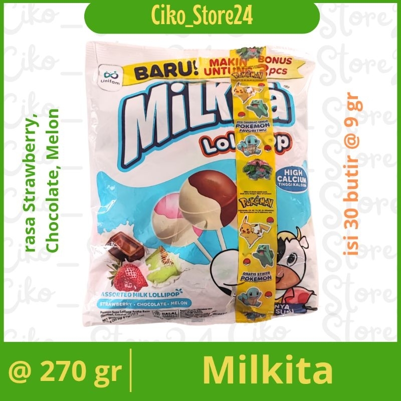 

Milkita Lollipop Bungkus 30biji @ 9 gr