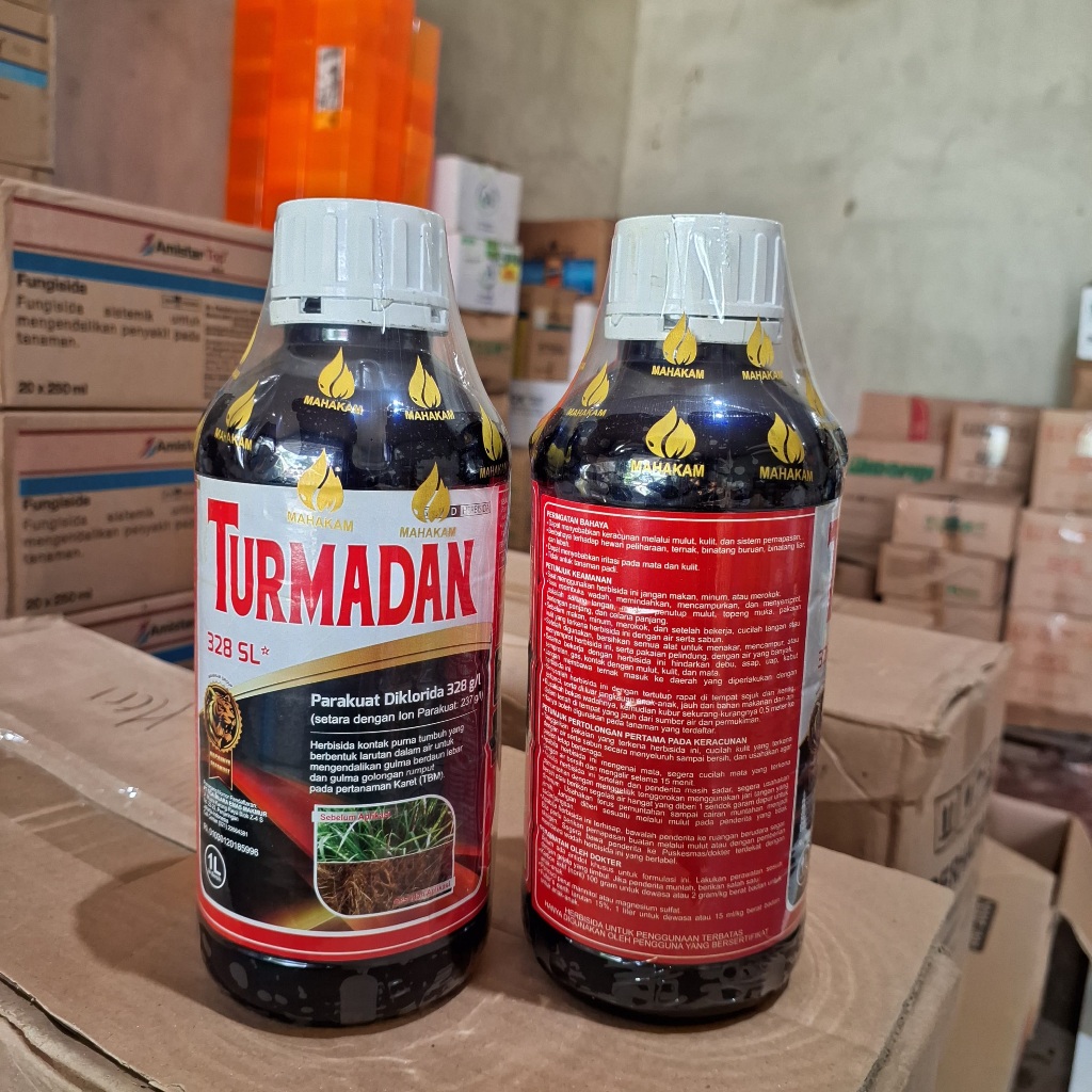Turmadan 328 SL 1 L - Pestisida Herbisida Pengendali Gulma Berdaun Lebar dan Sempit
