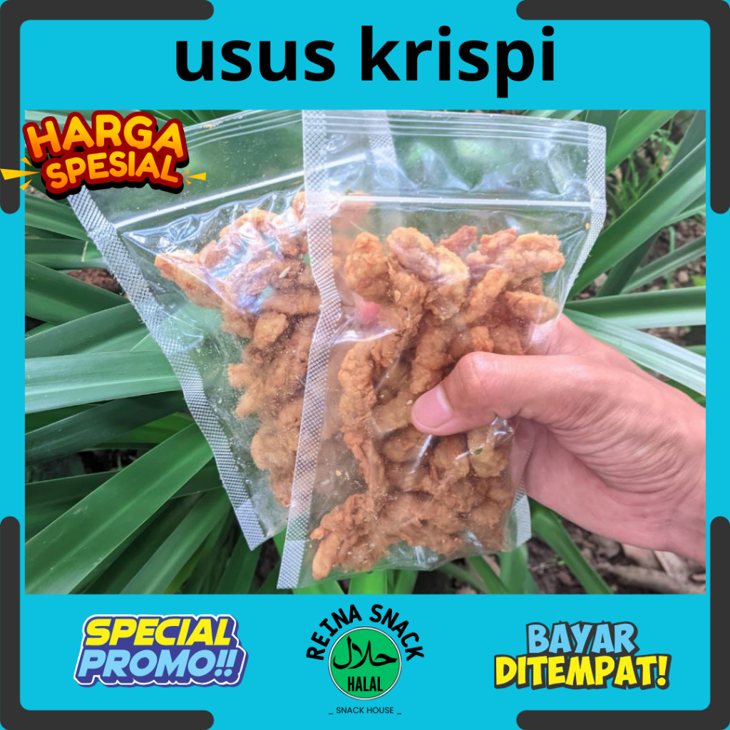 

Usus krispi kemasan standard