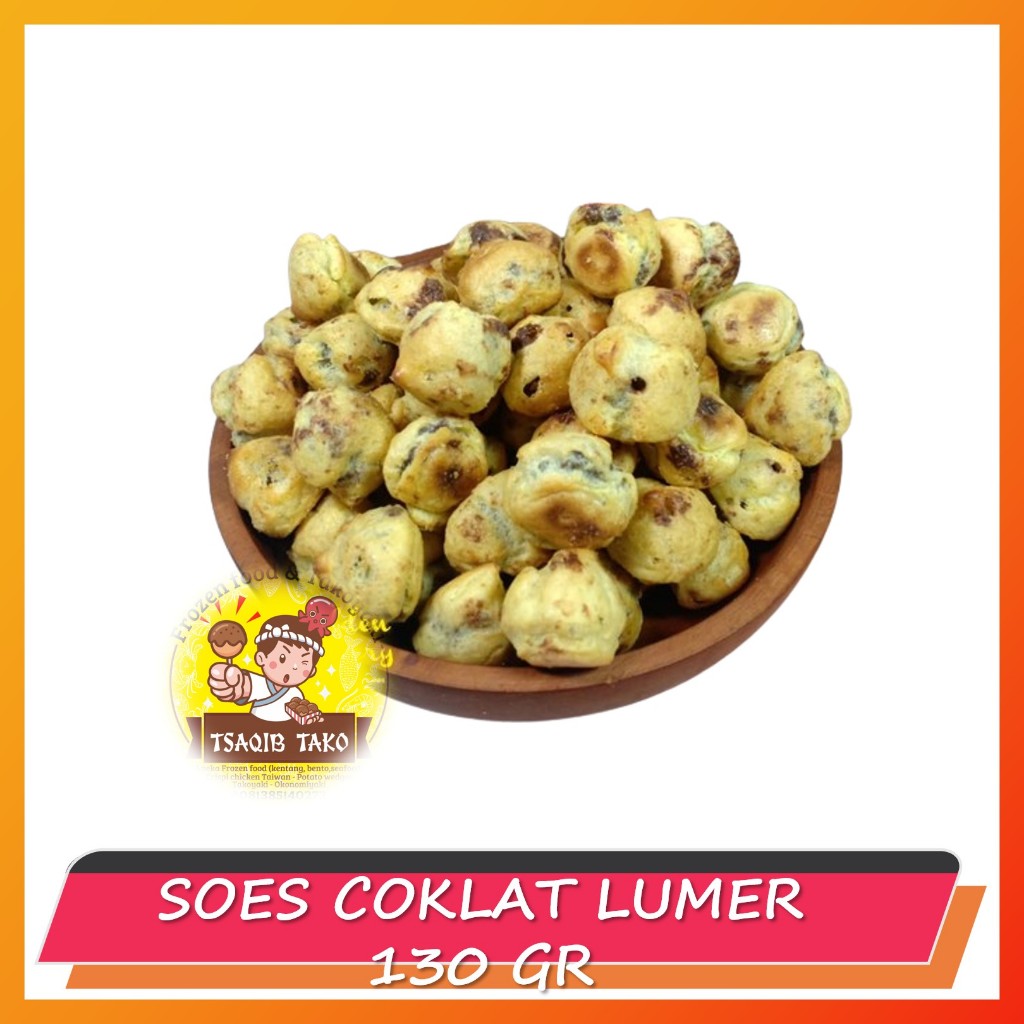 

Soes coklat 130 gr cemilan GG SOES sus kering coklat soes coklat lumer