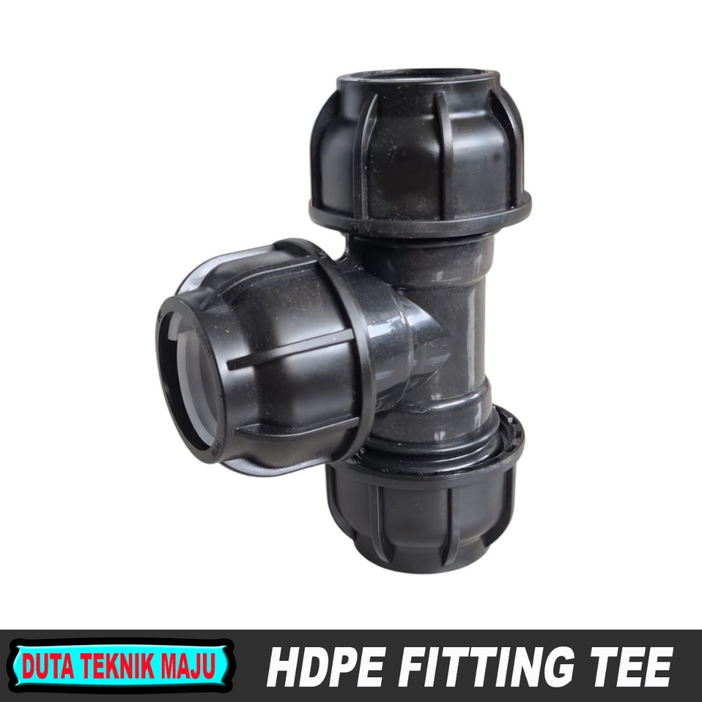 Fitting HDPE TEE 2 inch 63 MM / Equal Tee HDPE / Tee Pipa HDPE - 63 mm 2" inch