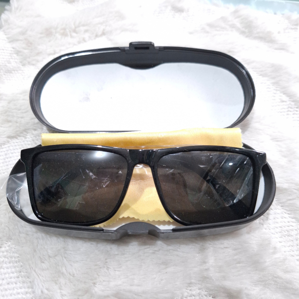 Kacamata Kotak Agang Kecil Fashion Pria Wanita Lensa Hitam