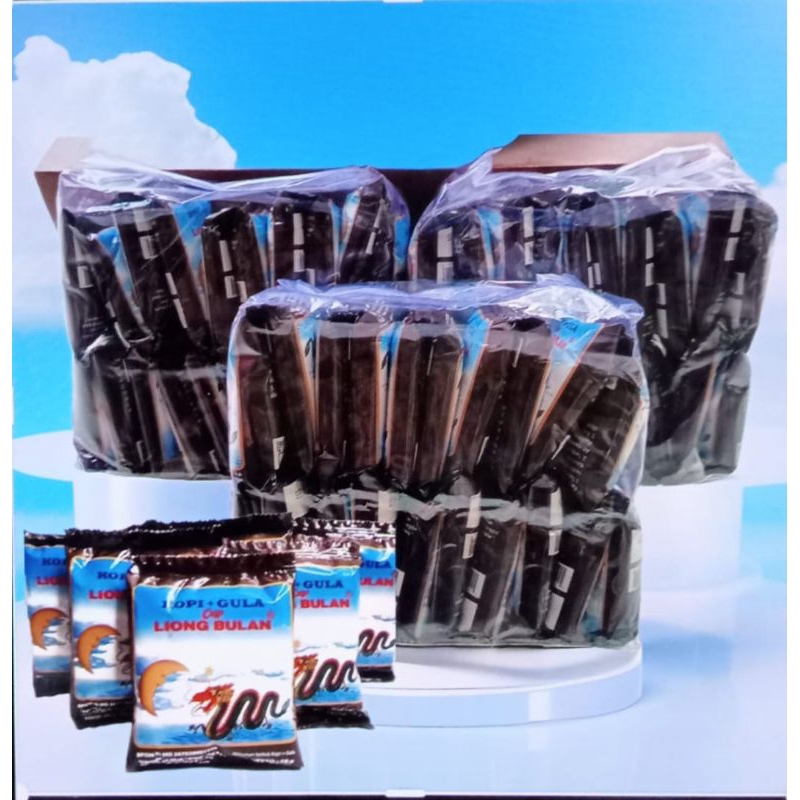 

COD 3 Pak kopi Liong Bulan Plus Gula Isi 60 Pcs