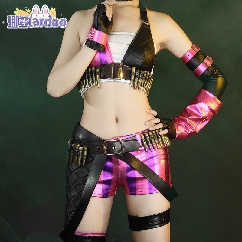 【Lardoo】League of Legends cosplay Jinx cosplay costume