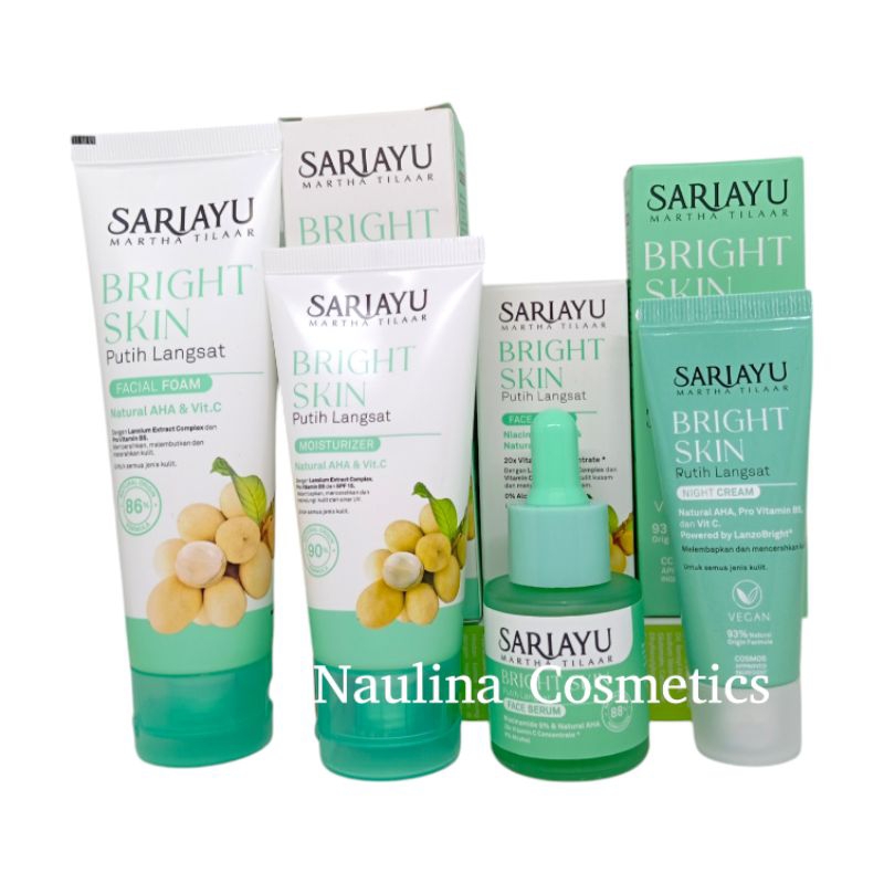 Sariayu Martha Tilaar Bright Skin Putih Langsat Paket Skincare Lengkap
