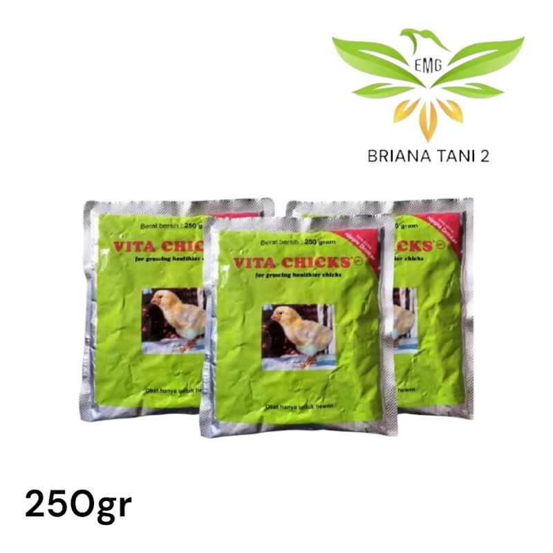 Vitachick 250gr Vitamin Pertumbuhan Anak Ayam Burung medion