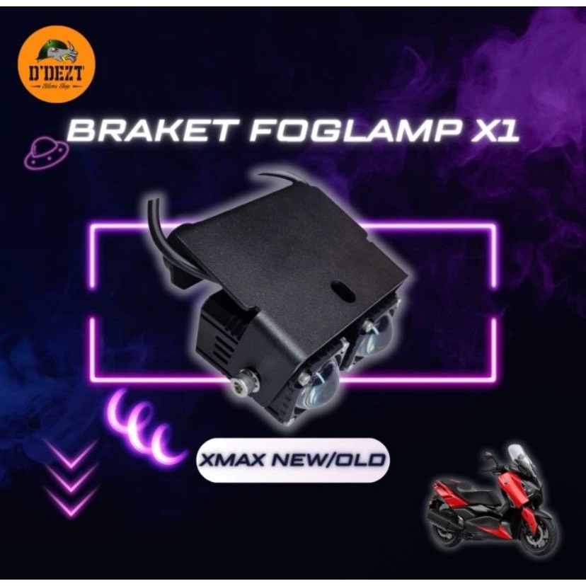 BRAKET LAMPU TAMBAHAN MINI LASER DUROMOTO X2 X1 LAMPU DUROMOTO X2 ATAU X1