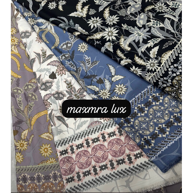 Terbaru kain batik maxmara luxury || kain motif batik || kain motif harga per1/2mtr