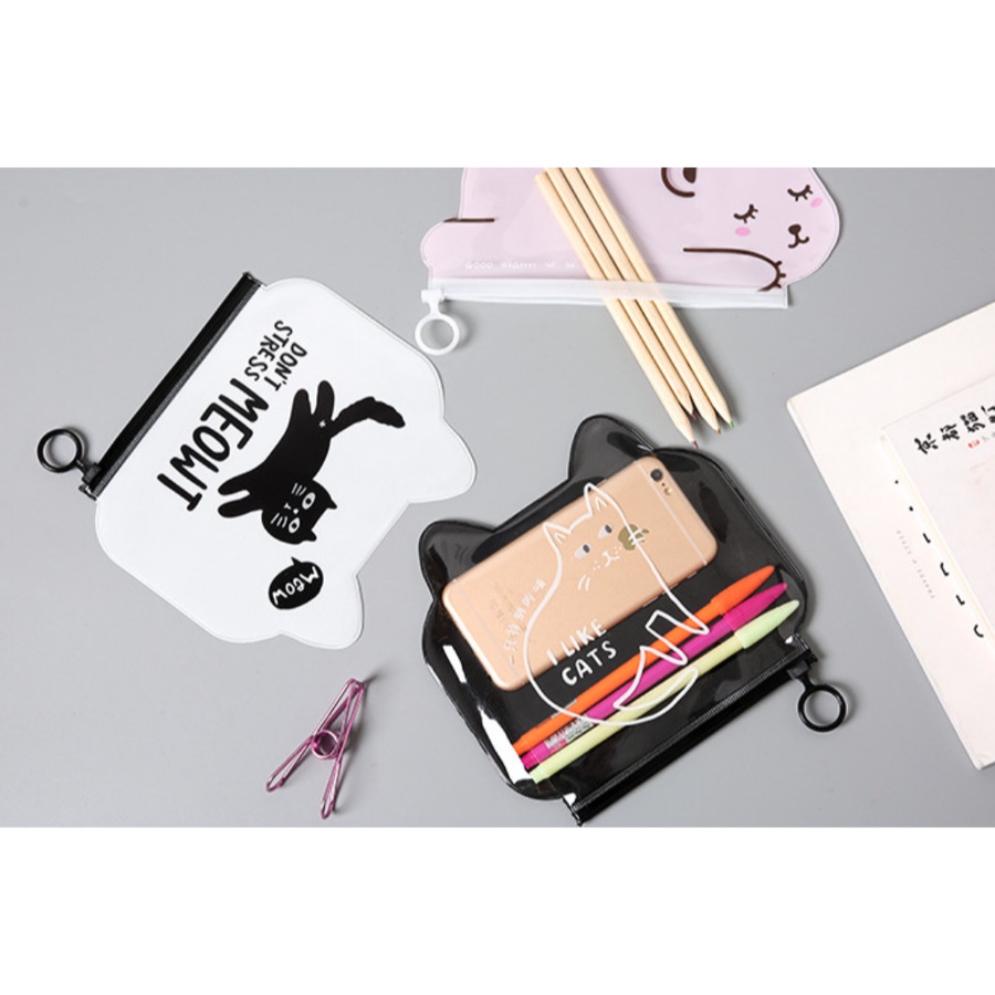 

Tempat pensil kucing/ tempat pensil murah/ tempat pensil unik/ tempat pensil lucu/ tempat pensil plastik/ tempat pensil zipper