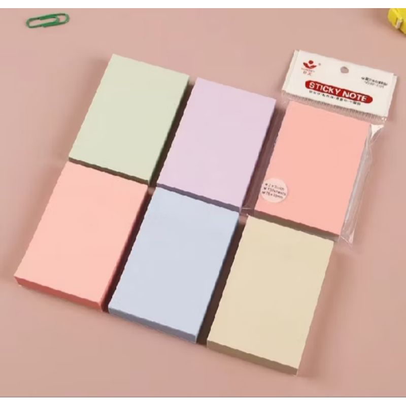 

(ecer)Memo Sticky Note Kertas Memo Tempel MMS-30 Morandi Color Alat Tuli Perlengkapan Kantor Warna Warni Pastel-Thimple