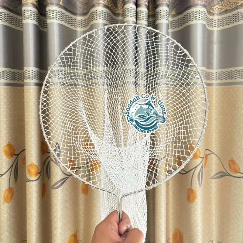 Seser jaring nylon lubang kecil lubang ½cm untuk ikan kecil