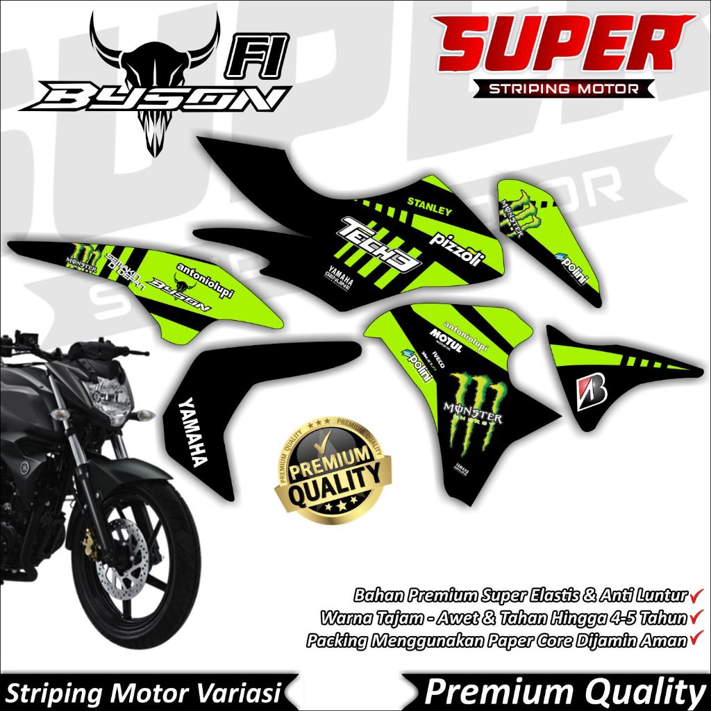 Stiker Byson FI New Anti Luntur keren Striping Byson Striping Byson FI NEW Striping Yamaha Byson FI 