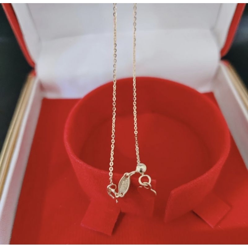 Kalung Emas Asli Polos Model Serut Kadar 375