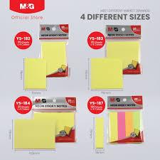 

Sticky Notes 100 Sheets Neon Color M&G ( 25 Sheets x 4 Color )
