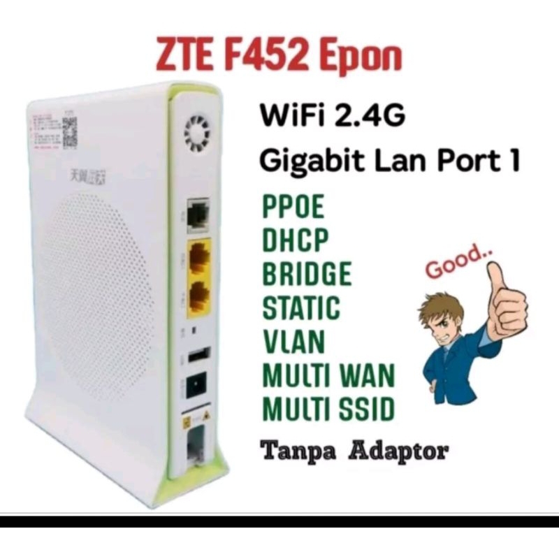 EPON ZTE F452 Acess point hotspot