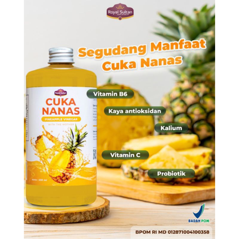 

Cuka Nanas Royal Sultan 500 ml untuk atasi kolesterol