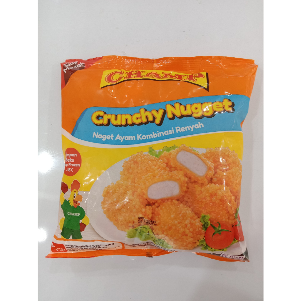 

CHAMP CHICKEN CRUNCHY NUGGET 450 GR