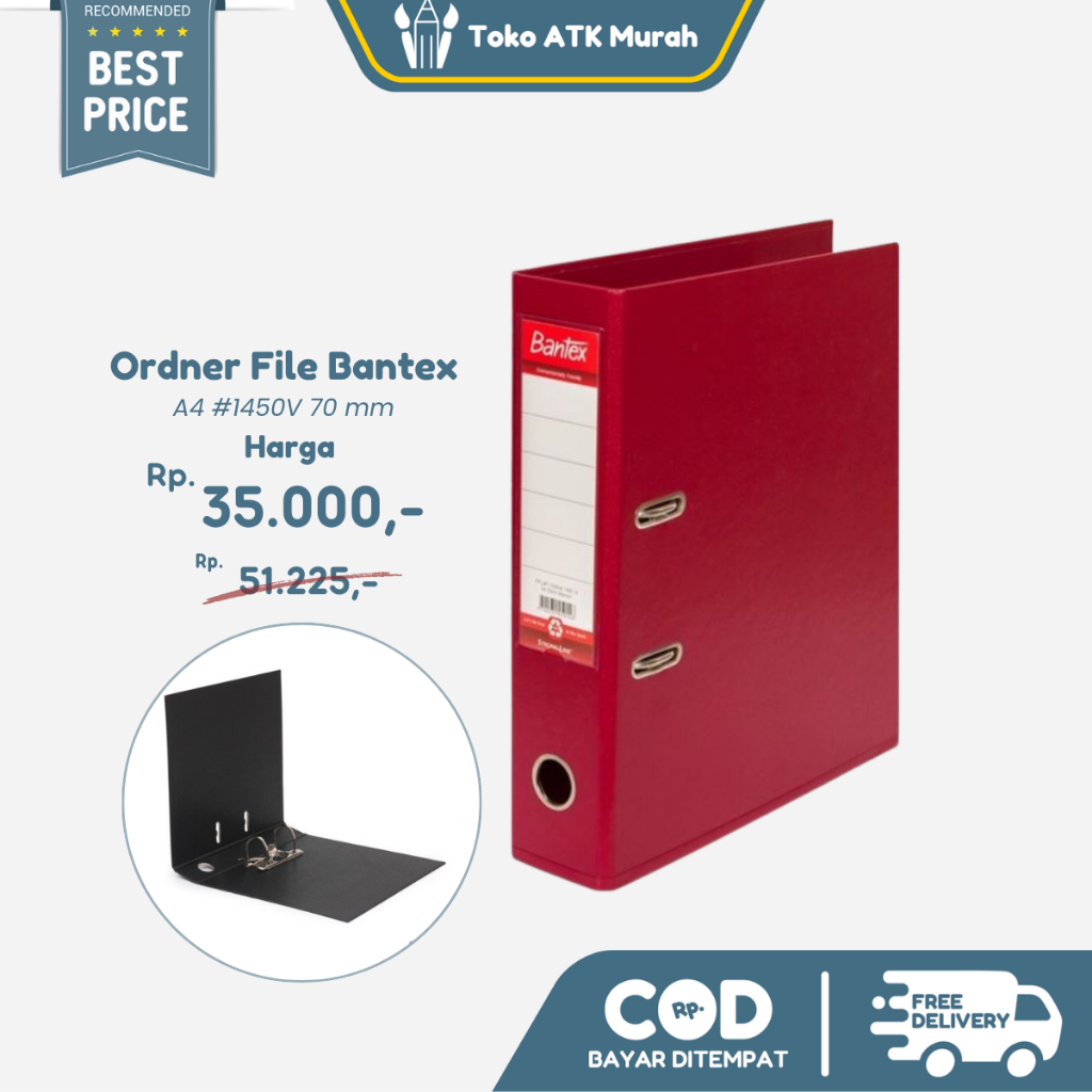

Bantex Lever Arch File Ordner PVC A4 7cm #1450V