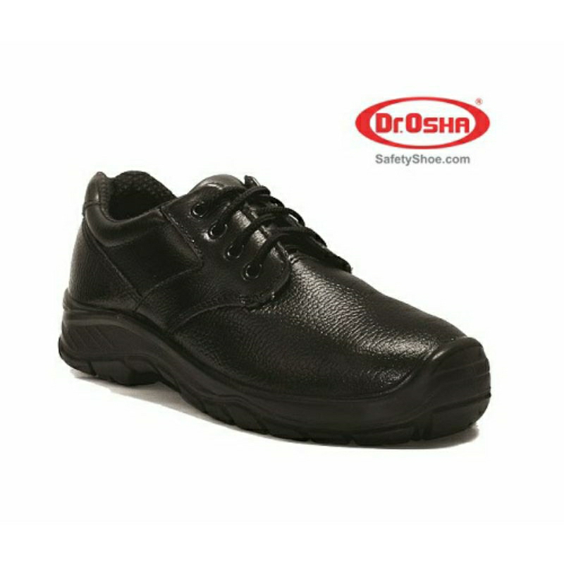 Dr. OSHA Sepatu Kulit Pria Delta 3192 Safety Shoes Hitam