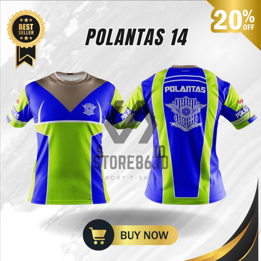 JERSEY POLANTAS 14 FULLPRINT SUBLIME / KAOS POLANTAS DRIFIT / JERSEY POLISI LALULINTAS
