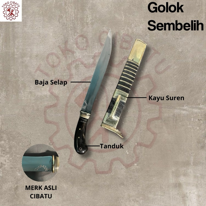 GOLOK Sembelih Sapi Kambing Asli Cibatu Baja Selap